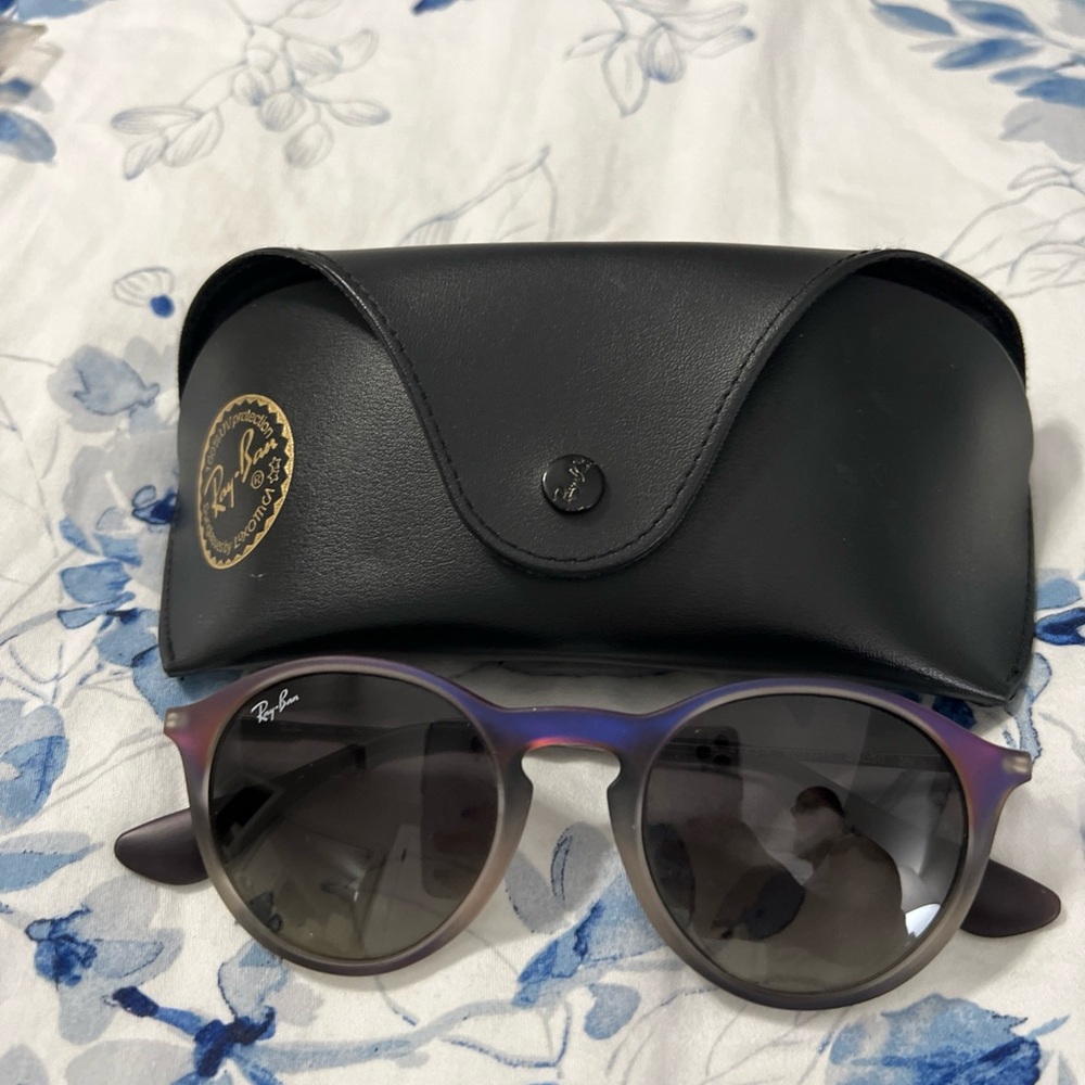 Ray-Ban Purple Frame Sunglasses with Black Case